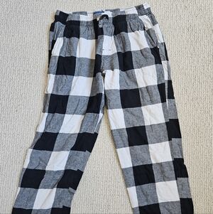 Old Navy Black and White Plaid Pants